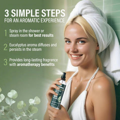 Natural eucalyptus shower mist for daily shower