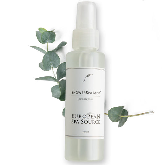European Spa Source Eucalyptus ShowerSpa Mist bottle front view