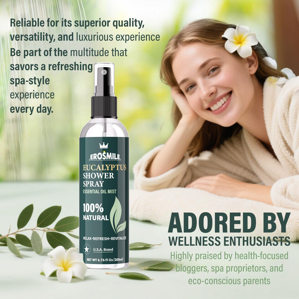 Shower mist being used in shower
