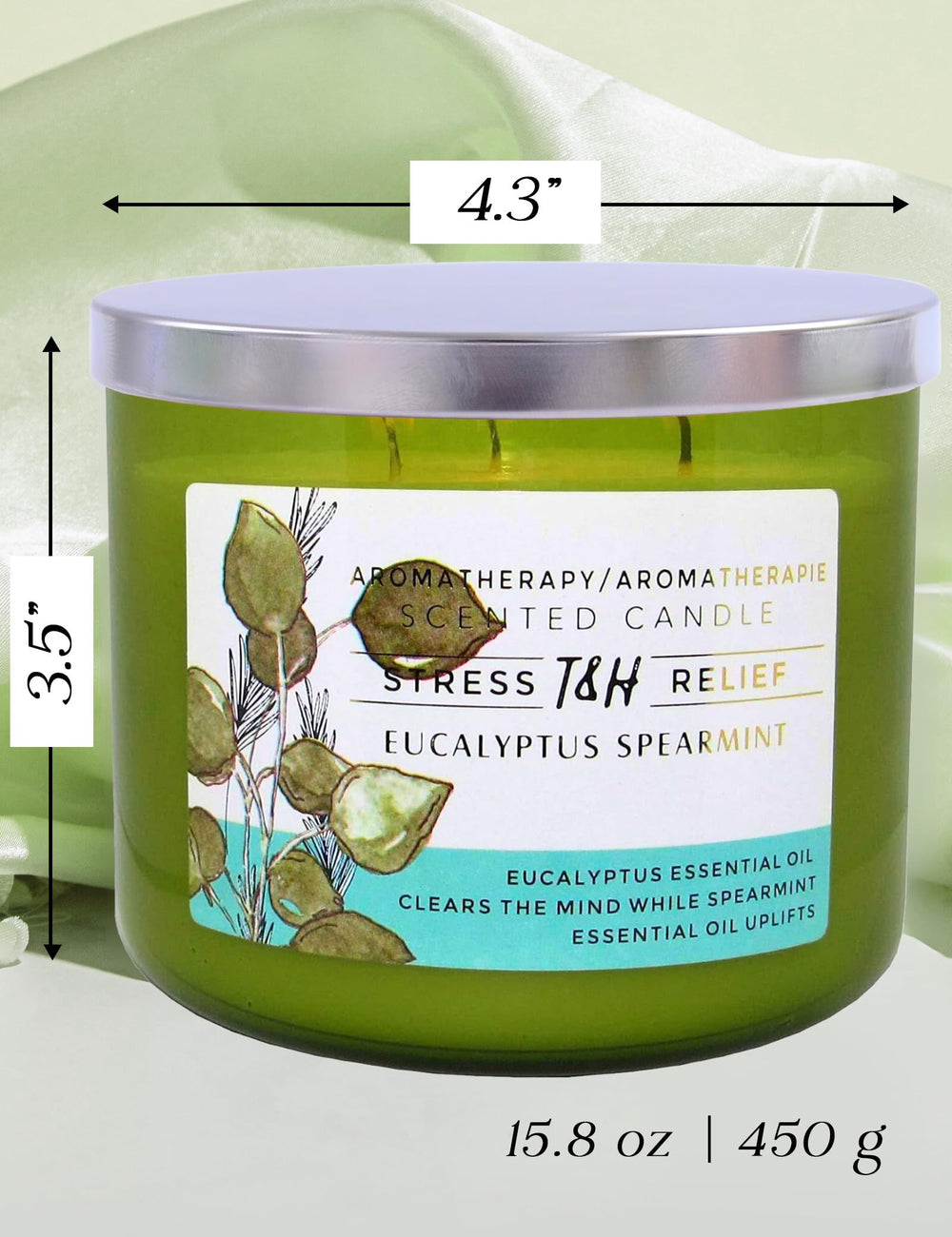 Aromatherapy blend of eucalyptus and spearmint fragrance