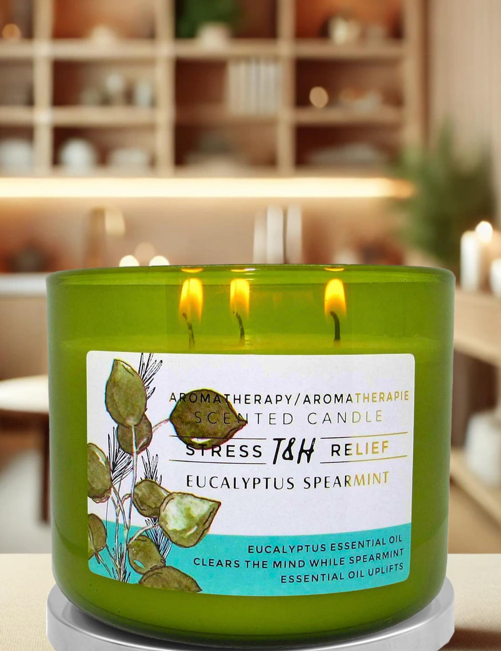Decorative candle as a stylish home accent