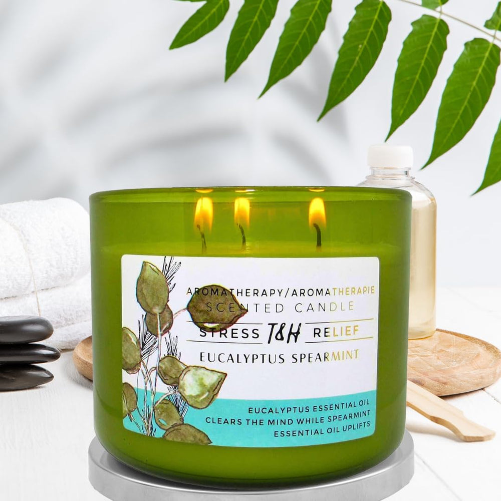 Reusable green glass jar for decor or planter after burning