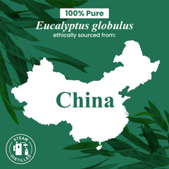Eucalyptus oil bottled in the USA with quality seal