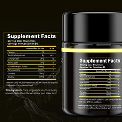 Eullsi gummy closeup showing 500 mg Shilajit per piece