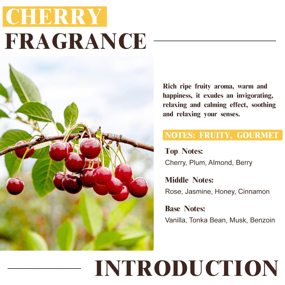 Notes of cherry and plum in EUQEE Cherry Fragrance Oil
