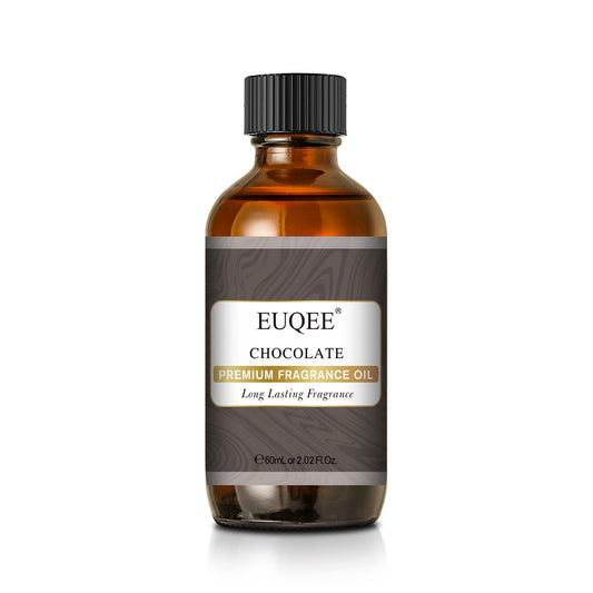 EUQEE Chocolate Fragrance Oil in amber glass bottle with dropper