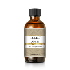 EUQEE 60ml coffee fragrance oil in Boston glass bottle with dropper