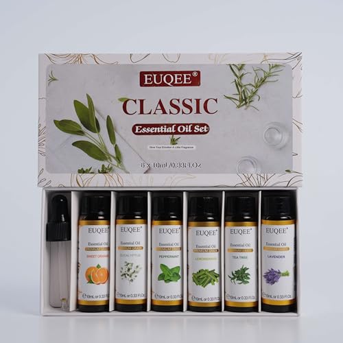 EUQEE gift box packaging for 6 essential oils