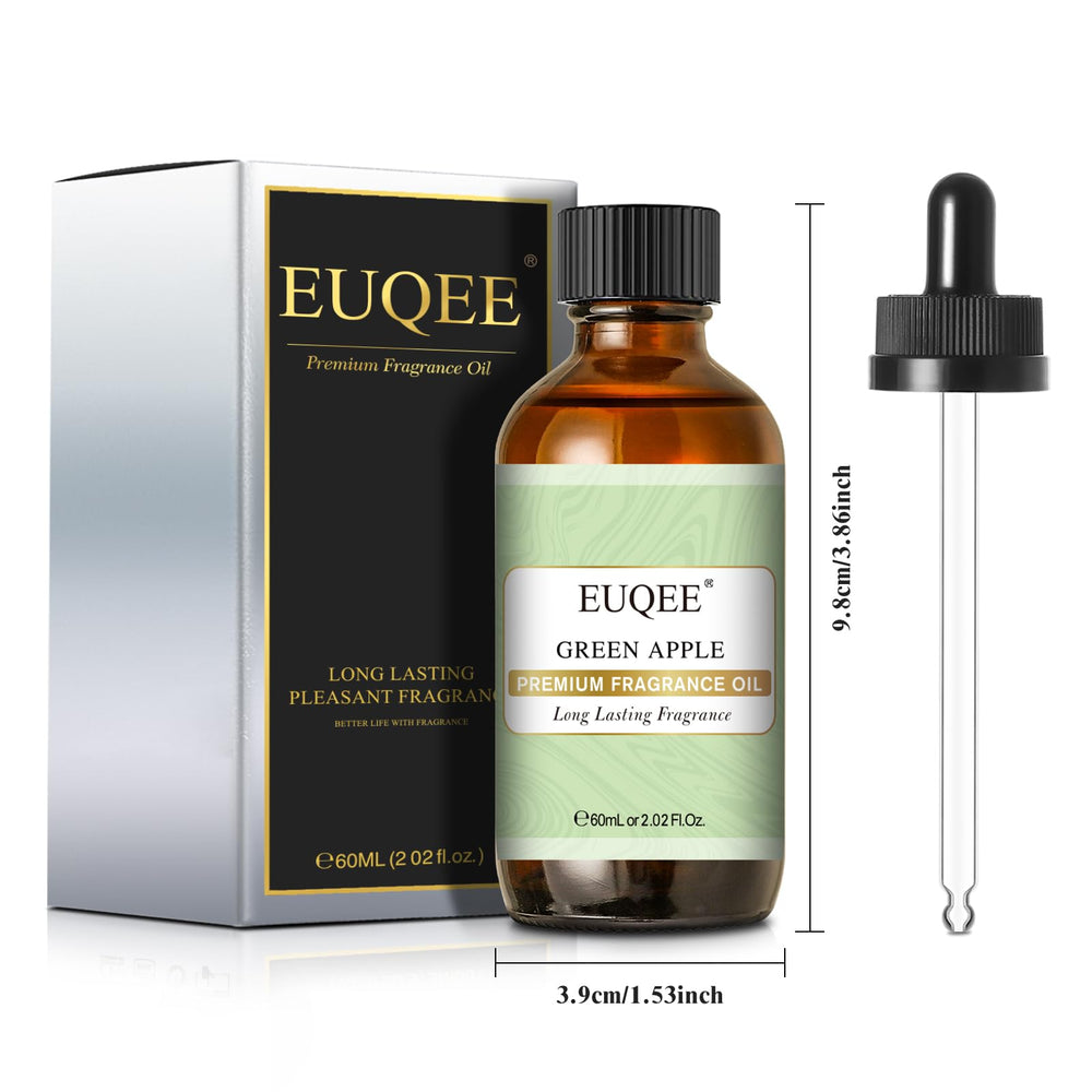 Close-up of second EUQEE 60ml Boston glass bottle