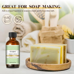 DIY soaps with EUQEE Green Apple fragrance oil