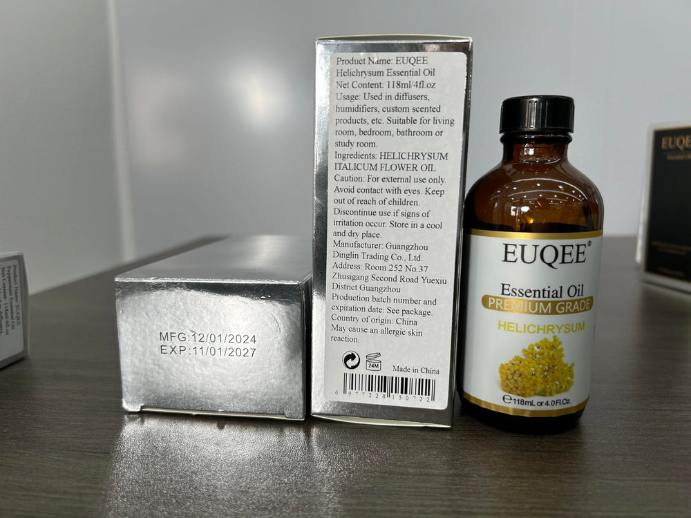 Satisfaction guarantee badge for EUQEE Helichrysum essential oil