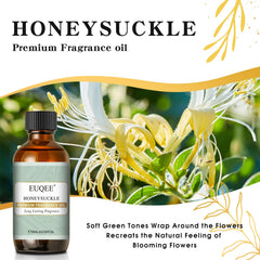Label and dropper of EUQEE honeysuckle fragrance oil