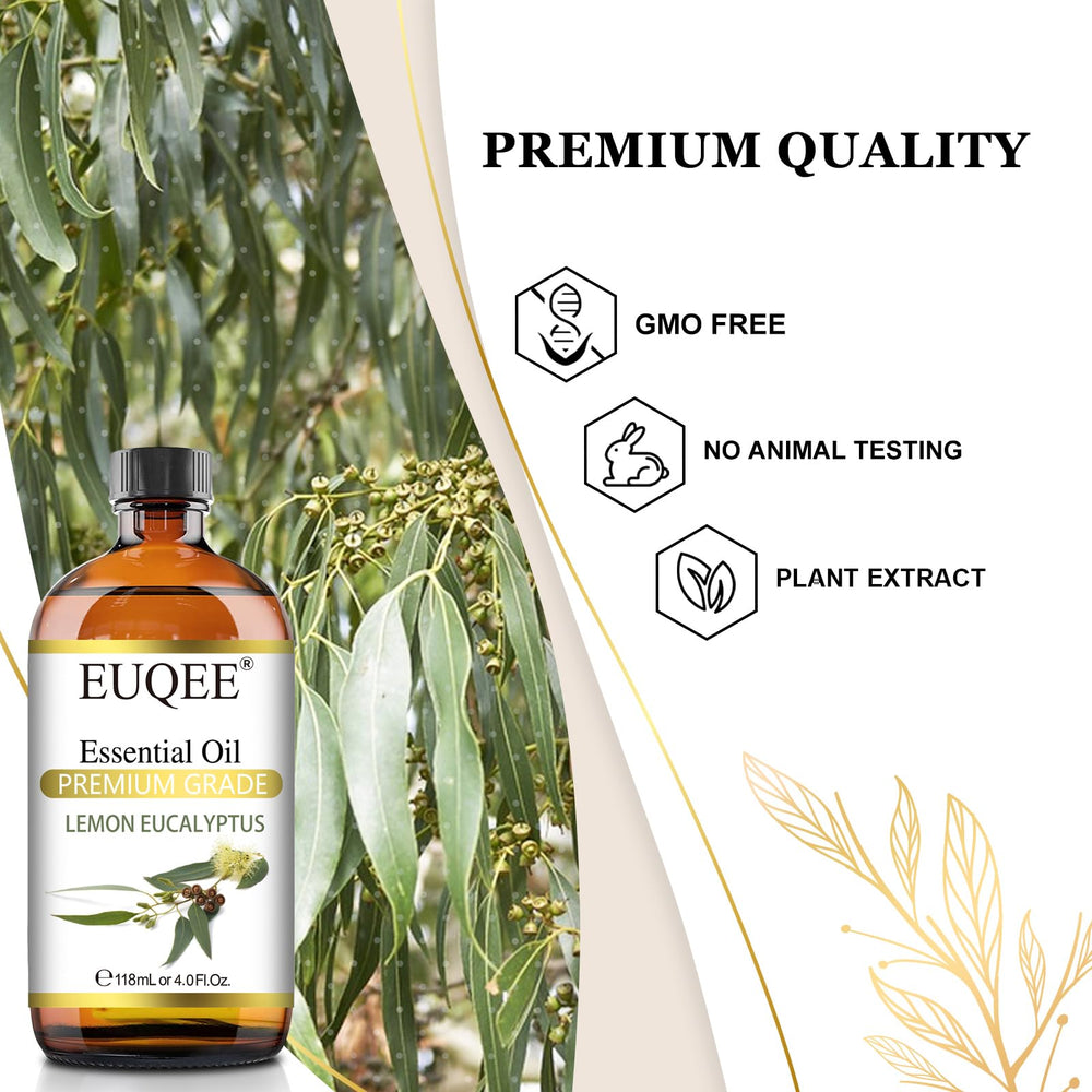 EUQEE Lemon Eucalyptus essential oil packaging box