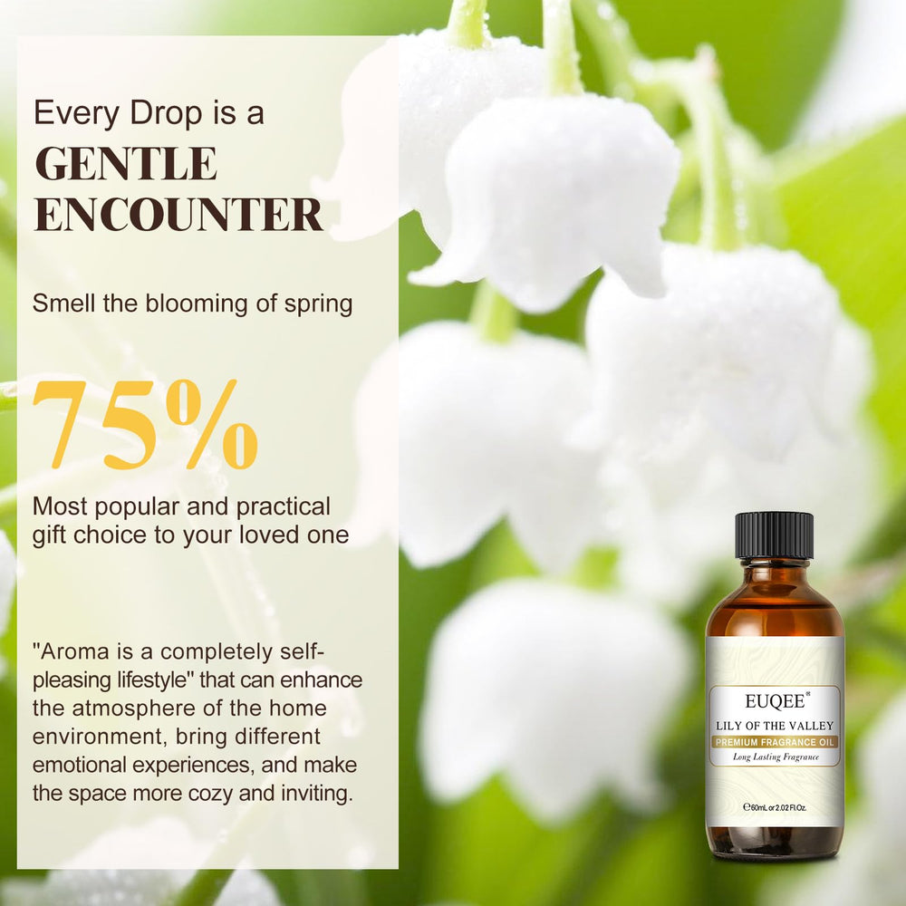 Lily of the Valley top notes with bergamot and lilac scent profile