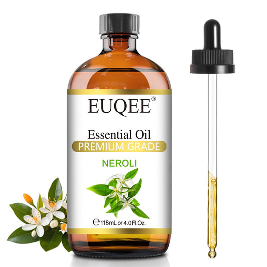 EUQEE Neroli Essential Oil 118mL bottle with glass dropper