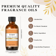 Diffuser setup featuring orange fragrance oil