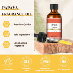Dropper tip showing precise dispensing for Papaya fragrance oil