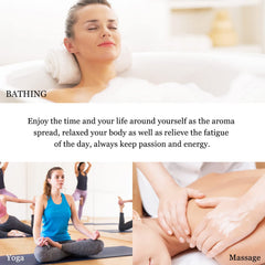 Aromatherapy setup with peppermint oil diffuser