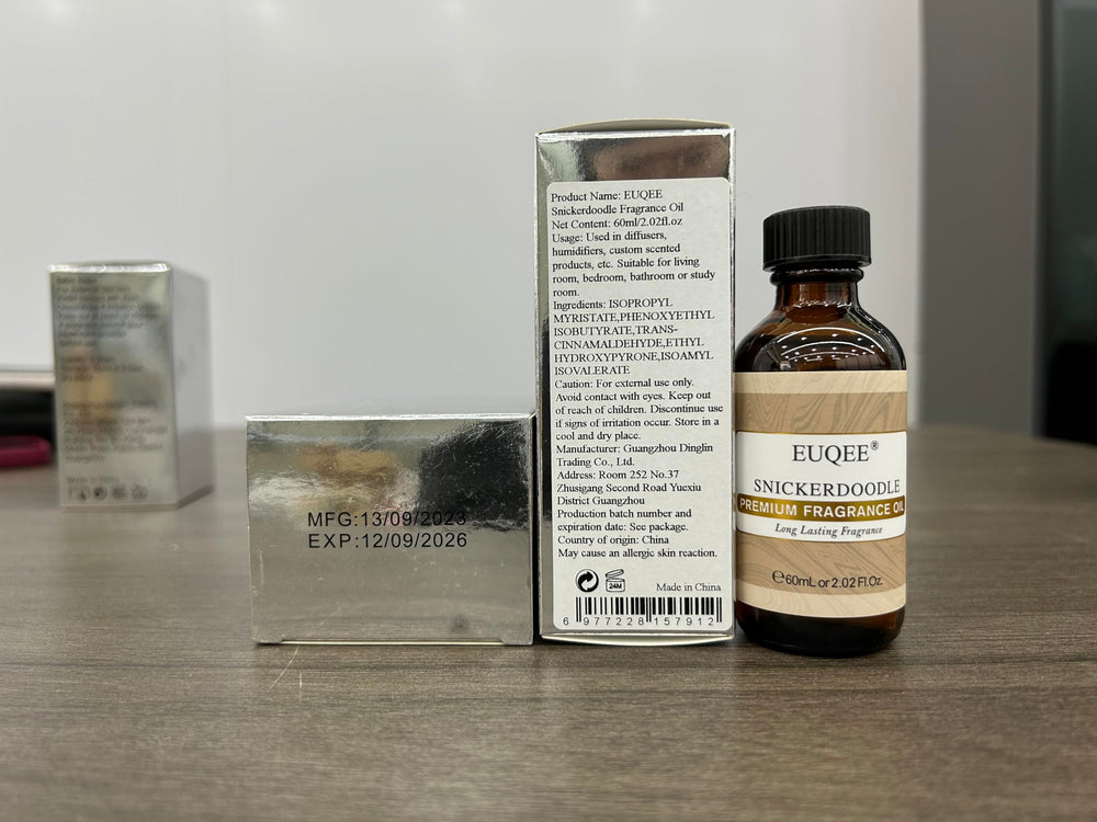 DIY aromatherapy setup using EUQEE Snickerdoodle Fragrance Oil