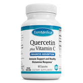EuroMedica Quercetin Plus Vitamin C 60 capsules bottle