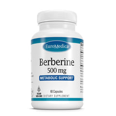 EuroMedica Berberine 500 mg bottle label