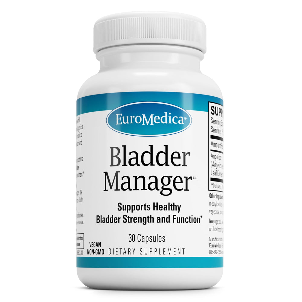 EuroMedica Bladder Manager bottle and packaging