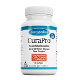 Bottle of EuroMedica CuraPro 60 softgels for brain and immune support