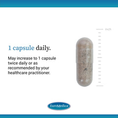 Capsules of EuroMedica Red Ginseng Energy on a white background