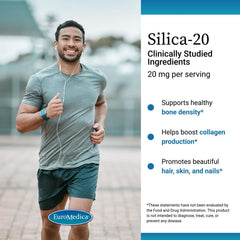 Collagen production support graphic for EuroMedica Silica-20