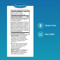 Phospholipid-bound omega-3 capsules close-up