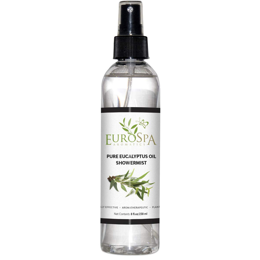 Bottle of EuroSpa Aromatics Eucalyptus ShowerMist 8oz