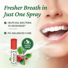 Close-up of spray nozzle on EUTHYMOL Breath Spray 10ML