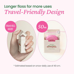 Vegan wax coating on floss for smooth glide