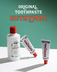 Wintergreen flavor cue with mint imagery beside toothpaste