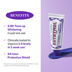 Product packaging close-up with tube