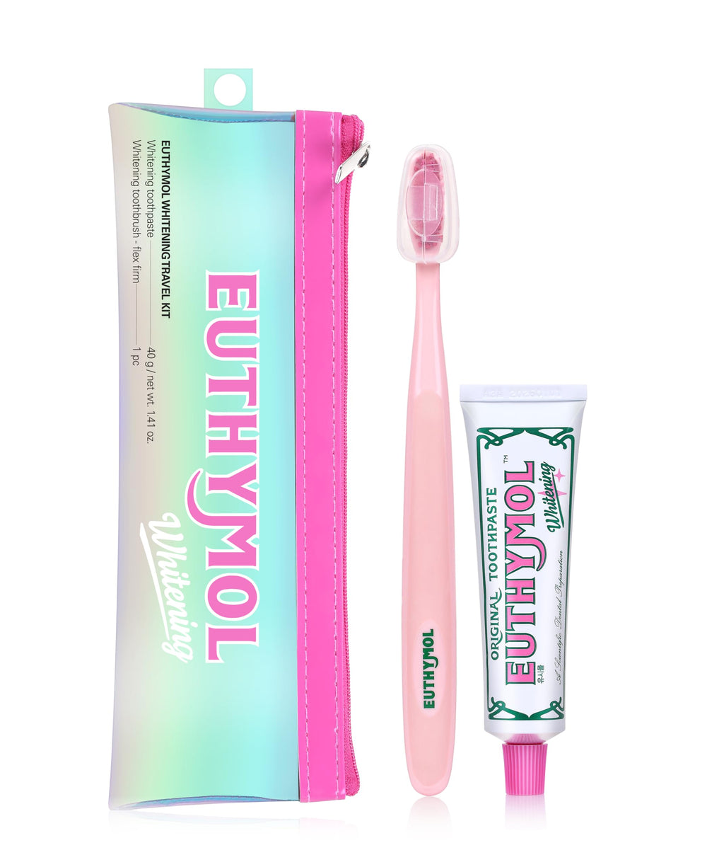 EUTHYMOL Whitening Travel Set with toothpaste and toothbrush