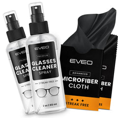 EVEO glasses cleaner spray bottle front view