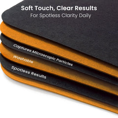 EVEO microfiber cloth cleaning camera lens