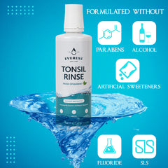 Pouring Everest Mouth Wash Spearmint into a cup