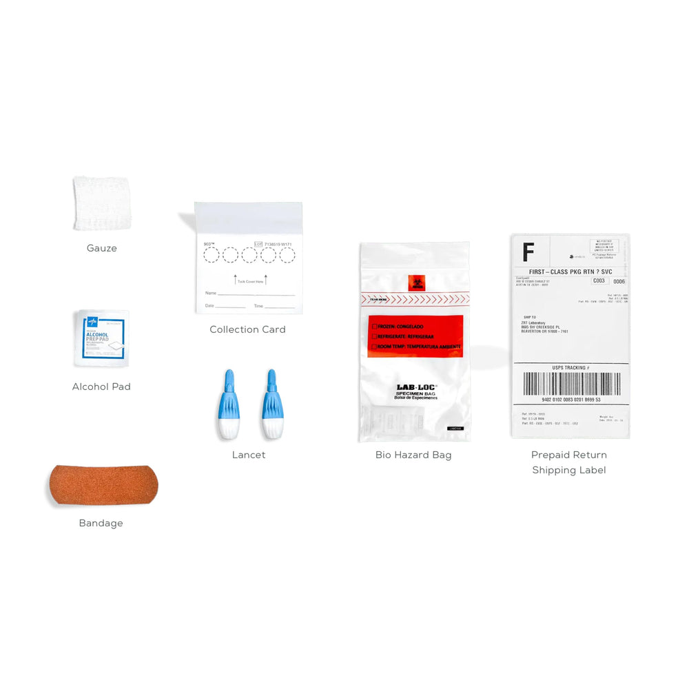 CLIA-certified partner lab processing the sample