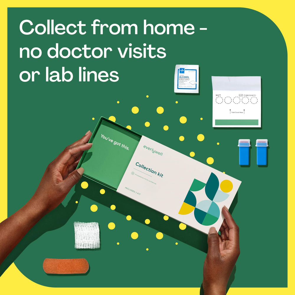 Finger-prick blood sample collection for IgG test