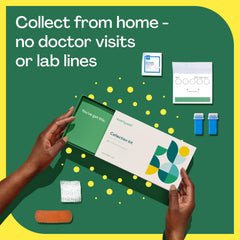Finger-prick blood sample collection for IgG test