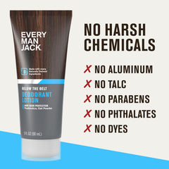 24-hour protection claim visible on Every Man Jack packaging.