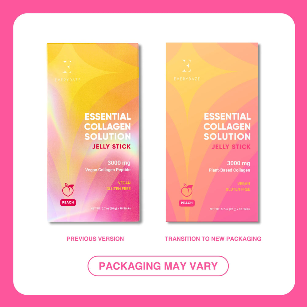 Peach-flavored fruit-forward collagen jelly bites