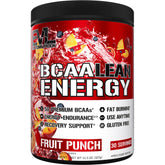 EVL BCAA Lean Energy Powder Fruit Punch canister