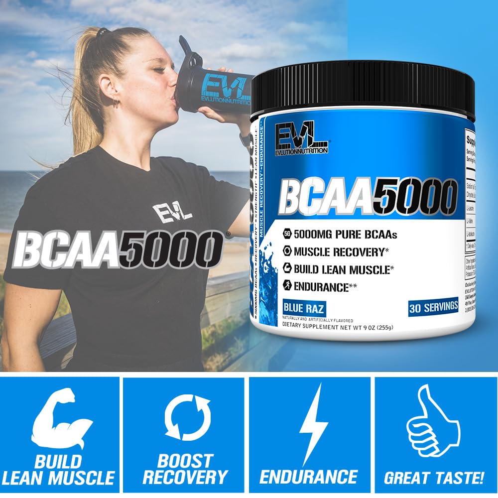 EVL BCAAs 5g powder label close-up
