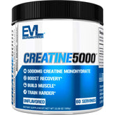 EVL Creatine5000 container with scoop showing 5g serving