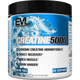 EVL Creatine5000 Blue Raz canister – front view