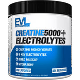EVL Creatine 5000 + Electrolytes tub with unflavored powder