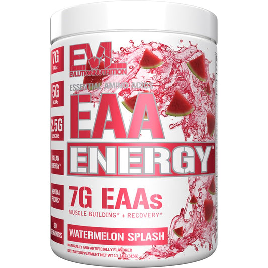 EVL EAA Energy Watermelon Splash bottle with scoop